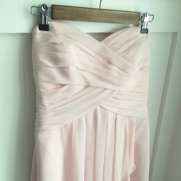 David's Bridal Dresses & Skirts - Davids Bridal Short Crinkle Chiffon Dress #F14847